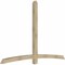 Ekena Millwork Bellingham Rough Sawn Timber Gable Bracket, Douglas Fir, 96"W x 64"H x 4"D x 4"F, 16/12 Pitch GBW096X64X0404BEL00RDF - alternate 3